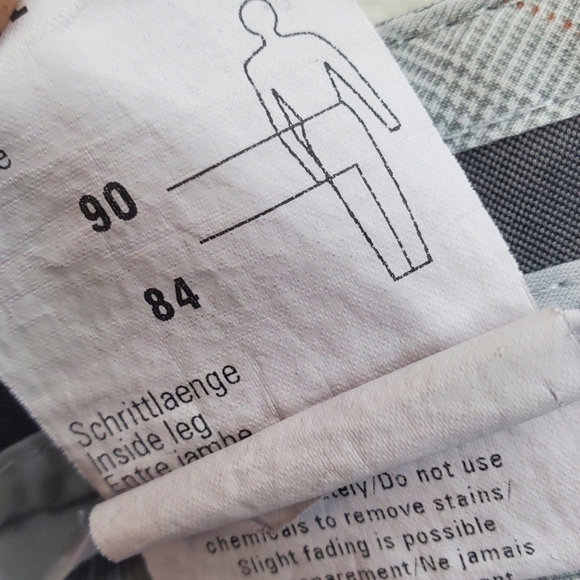 Meyer Men's Pants Chino Casual Gray Stretch Cotton Flat Front Straight Sz 35x28 - Picture 10 of 12